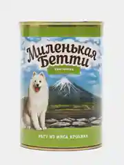 Влажный корм для собак Миленькая Бетти Камчатка Рагу из мяса кролика в желе 400гр