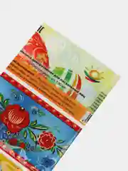 Красный термонаклейки наклейки на Пасху  "Хохлома, цветы, роспись", 7 штук