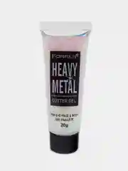 Золотой глиттер гель для лица и тела FARRES "Heavy Metal" с блестками