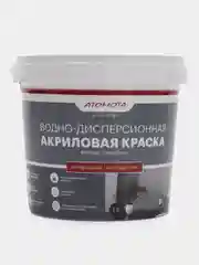 Белый краска для стен и обоев, для потолка, для внутренних и наружных работ, Atomota Люксори 1 л