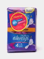 Прокладки Always Platinum "Night Duo", ночные, 12 штук