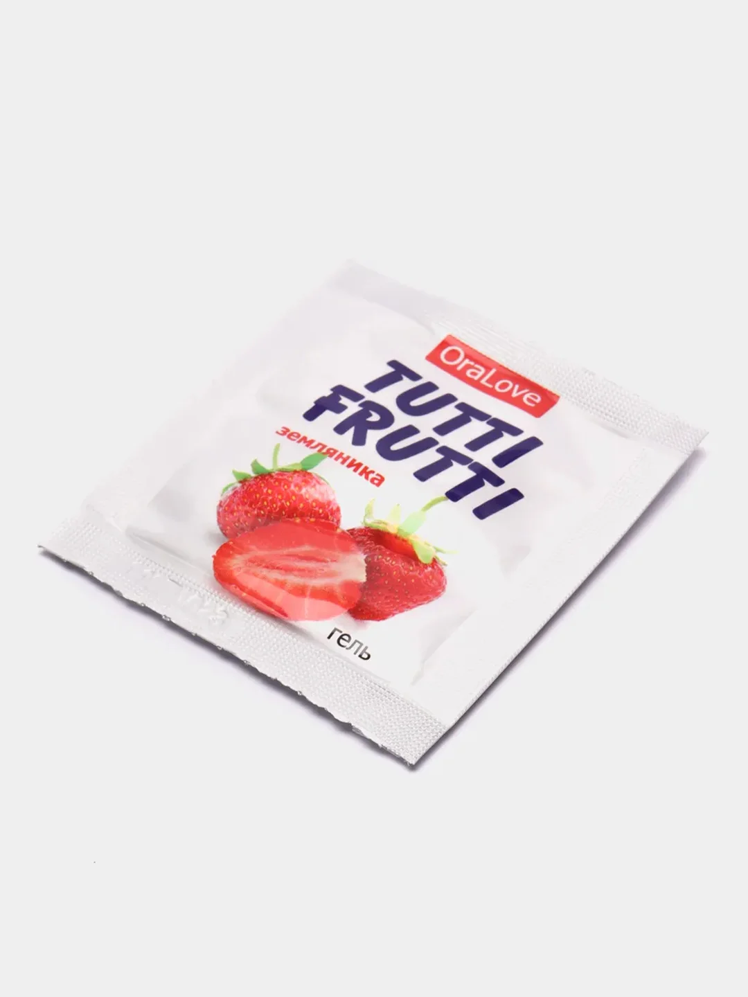 Съедобная смазка "OraLove. TUTTI-FRUTTI ЗЕМЛЯНИКА", для орального секса, 4 г