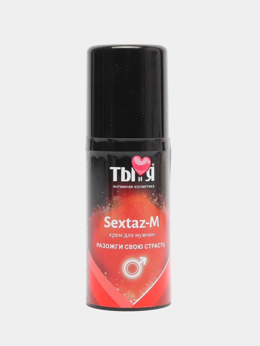 Красный крем Sextaz-M "ТЫ и Я" с возбуждающим эффектом для мужчин