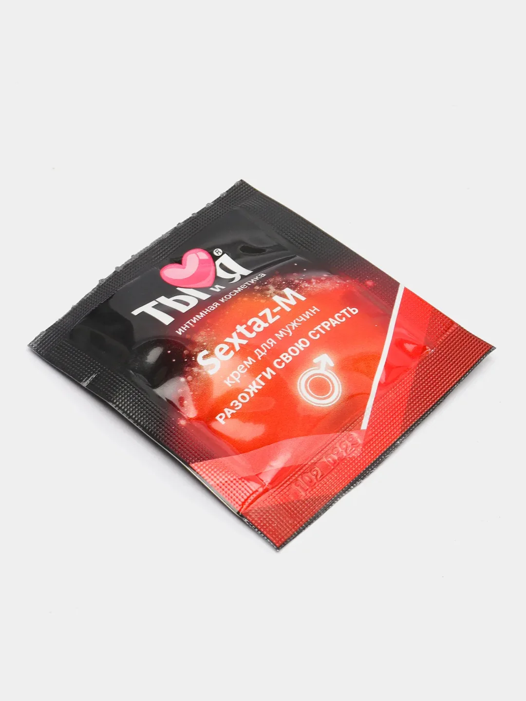 Красный крем Sextaz-M "ТЫ и Я" с возбуждающим эффектом для мужчин