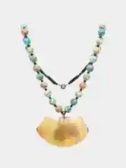 Колье с подвеской из пластика, винтажное