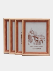 Рамка 13х18 дерево сосна, набор, оптом 1-4 шт, С20