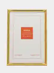 Золотой рамка 10 х 15, 15 х 21, 21 х 30, 30 х 40 небьющаяся, профиль 1