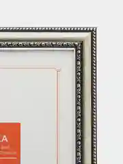 Серебряный фоторамка 21х30, 30х40 небьющаяся, профиль 7