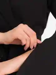 Черный платье - пиджак женское с поясом