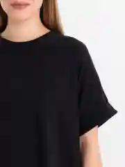 Черный базовая футболка унисекс