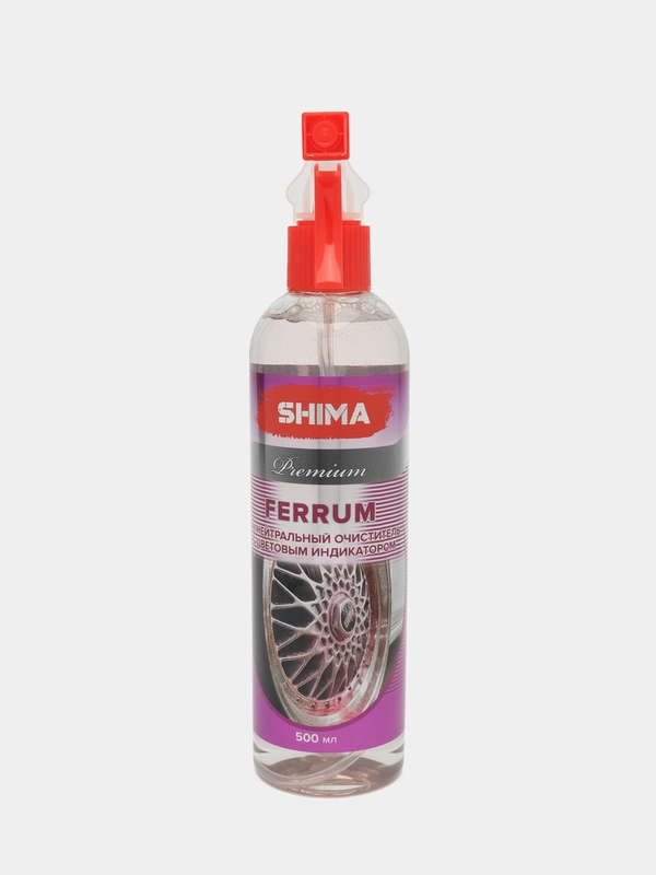 Очиститель дисков, pH-нейтральный, с индикатором цвета, SHIMA PREMIUM "FERRUM", 500 мл
