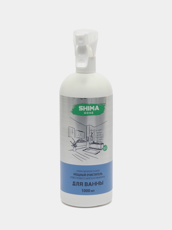 Мощный очиститель известкового налета SHIMA HOME "STRONG BATHROOM CLEANER", 1 литр