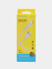 Белый кабель USB - Type-C 3А 1м  Borofone BX51 тайпси