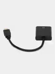 Черный переходник адаптер VGA - HDMI, H118, конвертер