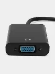 Черный переходник адаптер VGA - HDMI, H118, конвертер