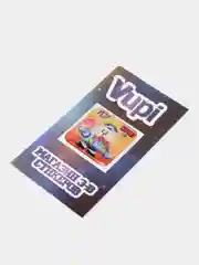 Голубой 3d-стикеры, наклейки на телефон "Brawl Stars"