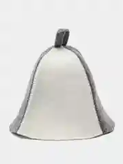 Серебряный шапка банная KIBER KIBET для бани и сауны
