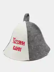 Светло-бежевый шапка банная KIBER KIBET для бани и сауны