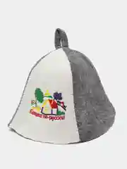 Песочный хаки шапка банная KIBER KIBET для бани и сауны