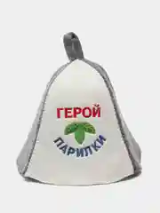 Приглушённый хаки шапка банная KIBER KIBET для бани и сауны