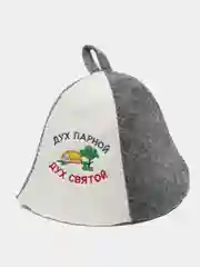 Пудровый шапка банная KIBER KIBET для бани и сауны