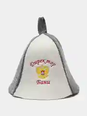 Розовый шапка банная KIBER KIBET для бани и сауны