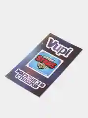 Небесно-голубой 3d-стикеры, наклейки на телефон "Brawl Stars"