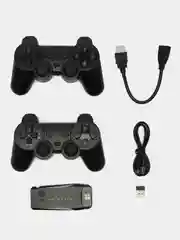Черный игровая приставка Game Stick Lite для ТВ, 64 Gb, 4k Ultra HD, 2 геймпада, 10 000 игр