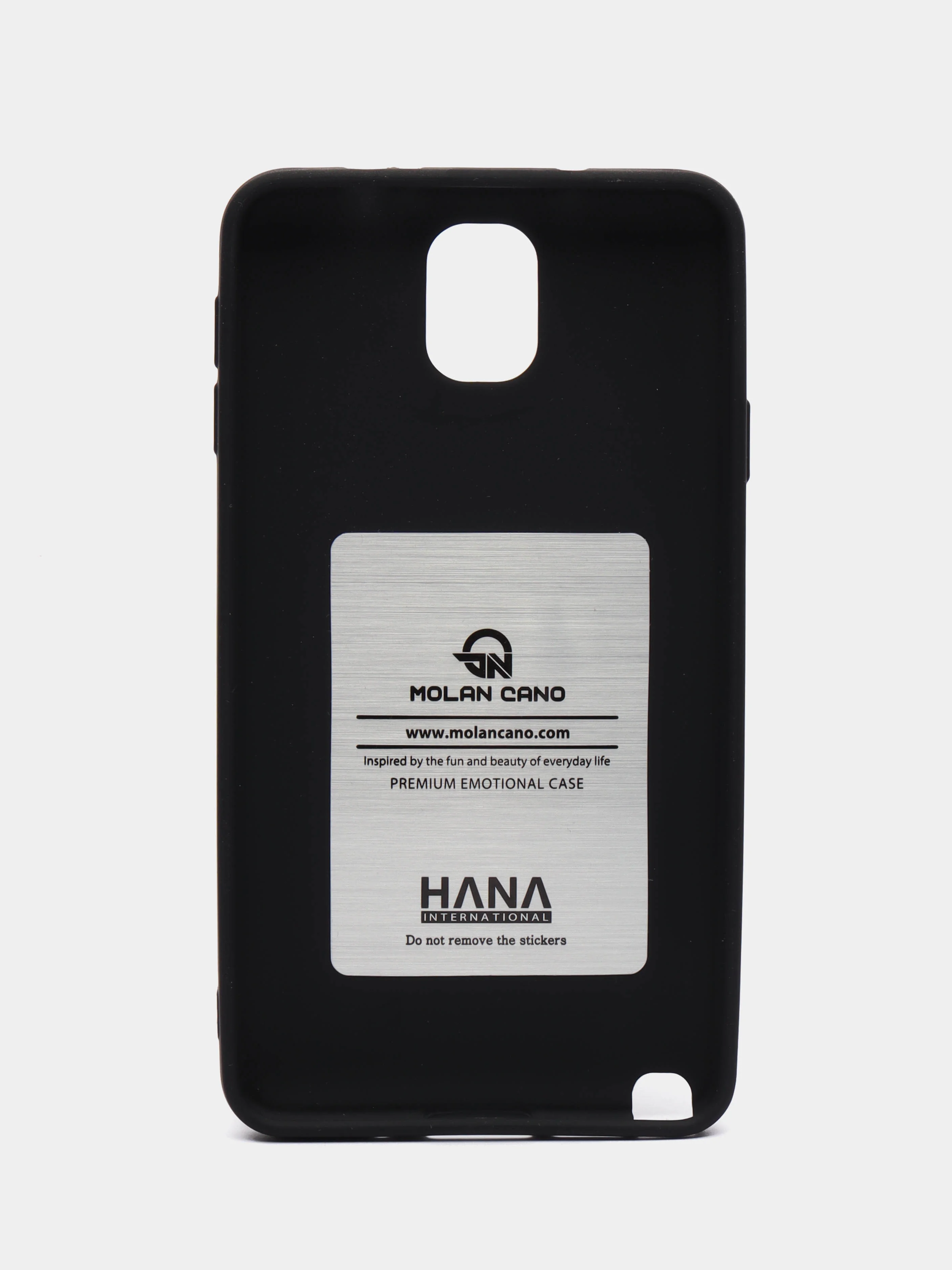 Черный силиконовый чехол для Samsung Galaxy Note 3 SM-N9000 бампер Hana Molan Cano для смартфона