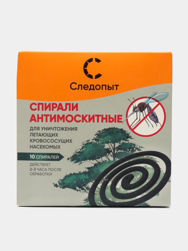Спирали антимоскитные "Следопыт", 1 уп, 10 шт+держатель