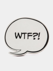 Значки деревянные "Надписи: WTF, +1, баба-праздник"