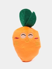 Плюшевая игрушка "Морковка", пищалка для собак и кошек