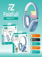 Голубой наушники беспроводные полноразмерные FaizFull FB77, большие