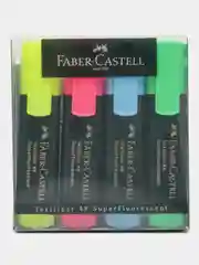 Маркеры-текстовыделители (для выделения текста) Faber-castell 4 штуки линия 1-5 мм, 154804