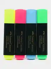 Маркеры-текстовыделители (для выделения текста) Faber-castell 4 штуки линия 1-5 мм, 154804