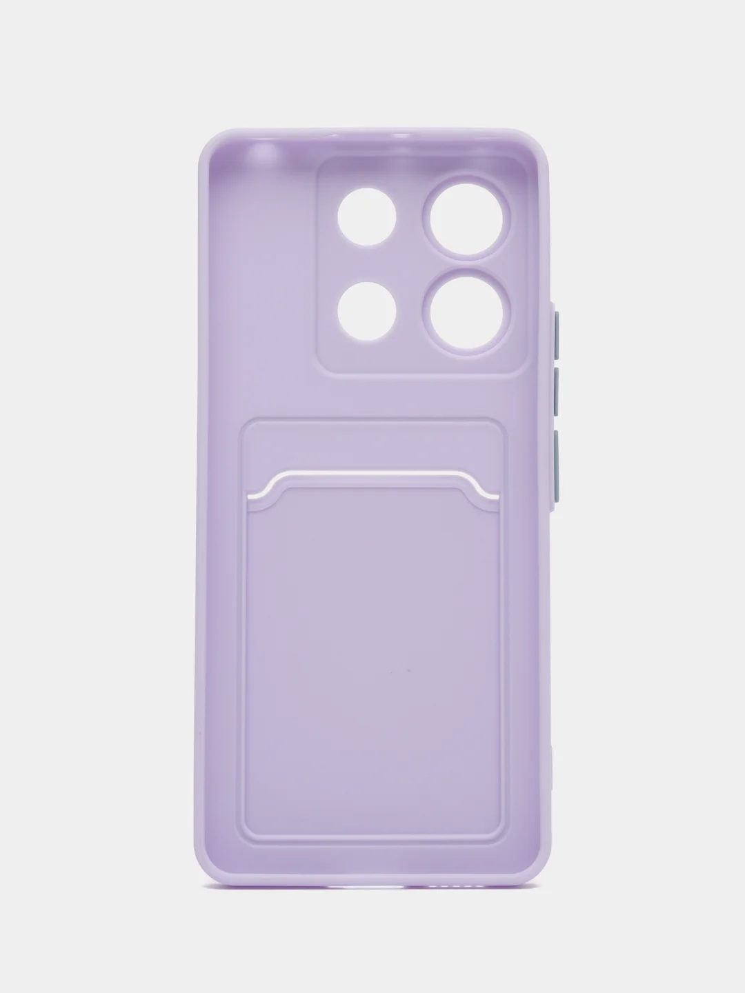 Сиреневый чехол для Xiaomi Poco X6 (Сяоми Поко Х6) с карманом для карт