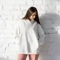 Голубой худи Алина, оверсайз, единый размер