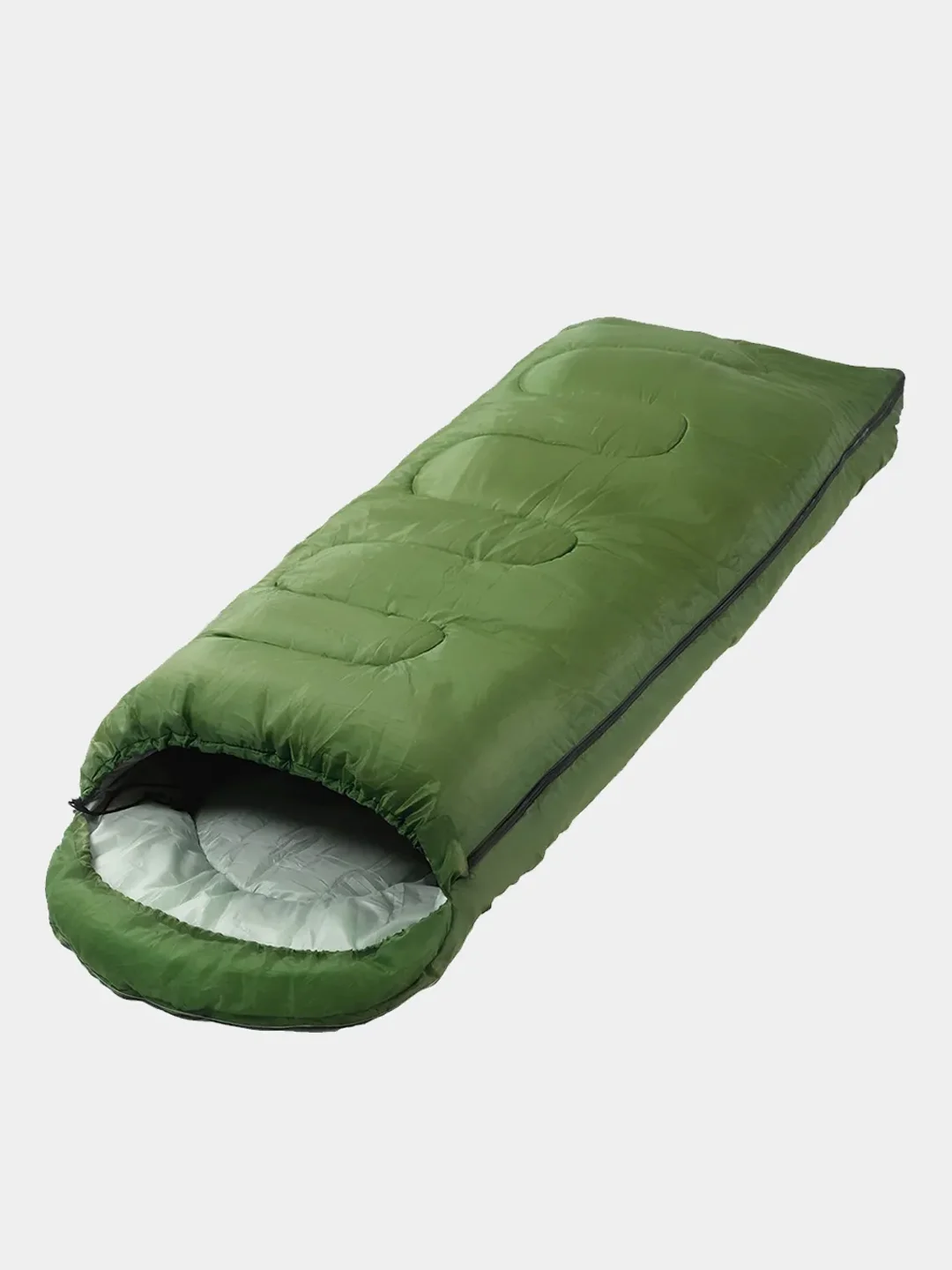 Лесной зеленый спальный мешок - одеяло, кокон 220х75 см, от -20C, 700 г/м2