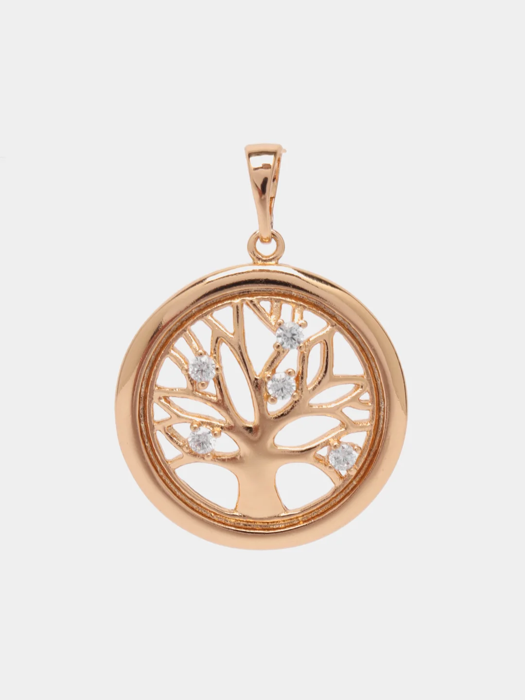 Золотой подвеска-кулон Дерево с цирконами, Xuping Jewelry