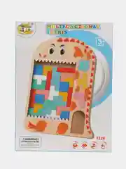 Красный тетрис деревянный для детей, настольный