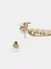 Серьги длинные "Звезды", праздничные, цвет золотой