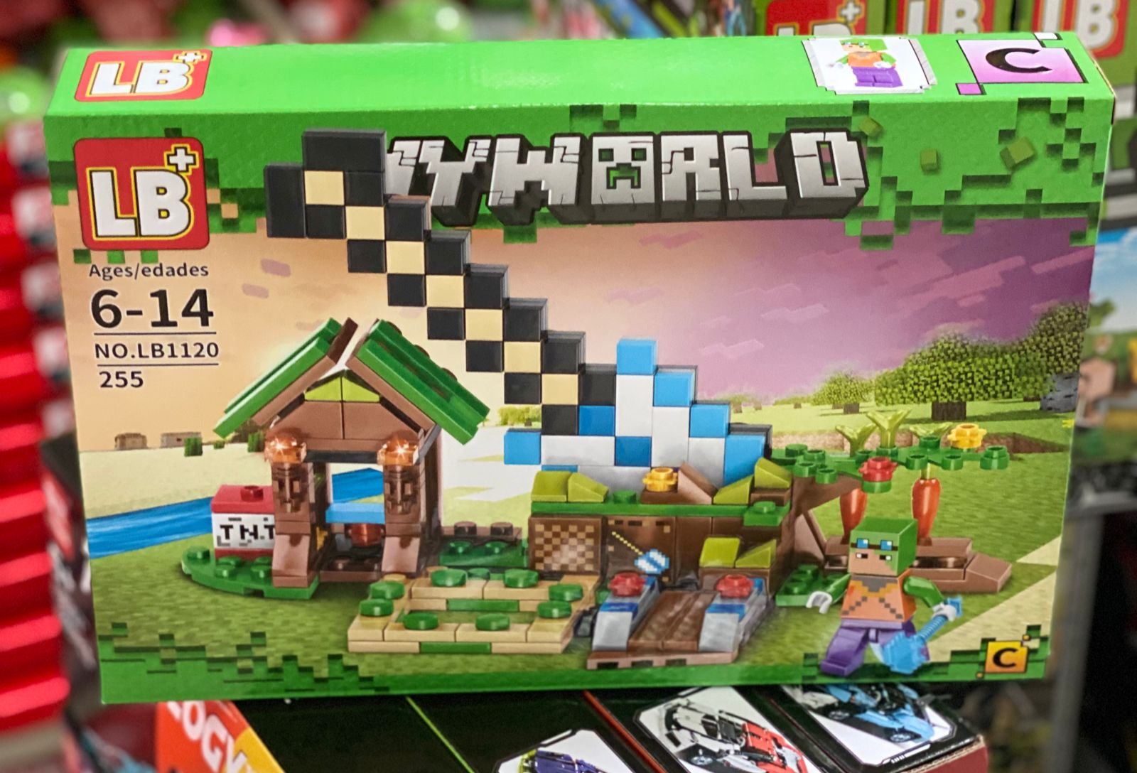 Конструктор Minecraft(Майнкрафт) My World(Мой мир) совместим с Лего (Lego)  340-550 деталей купить по цене 1200 ₽ в интернет-магазине KazanExpress