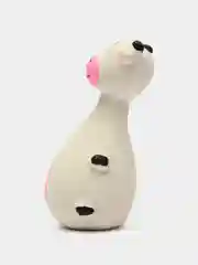 Белый летексная мультяшная игрушка с пищалкой, для собак