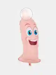 Бежевый воздушный шар для девичника