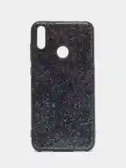 Черный чехол Huawei Y7 2019, Хуавей У7 2019 силиконовый с блестками