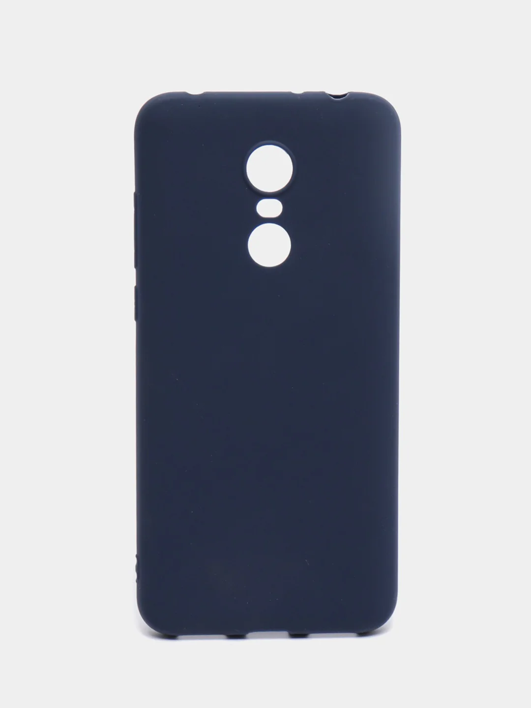 Темно-синий чехол для Xiaomi Redmi 5 Plus (Сяоми Редми 5 Плюс), силиконовый, цветной, матовый