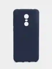 Темно-синий чехол для Xiaomi Redmi 5 Plus (Сяоми Редми 5 Плюс), силиконовый, цветной, матовый