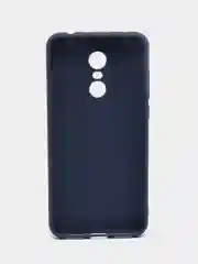 Темно-синий чехол для Xiaomi Redmi 5 Plus (Сяоми Редми 5 Плюс), силиконовый, цветной, матовый