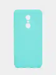 Бирюзовый чехол для Xiaomi Redmi 5 Plus (Сяоми Редми 5 Плюс), силиконовый, цветной, матовый