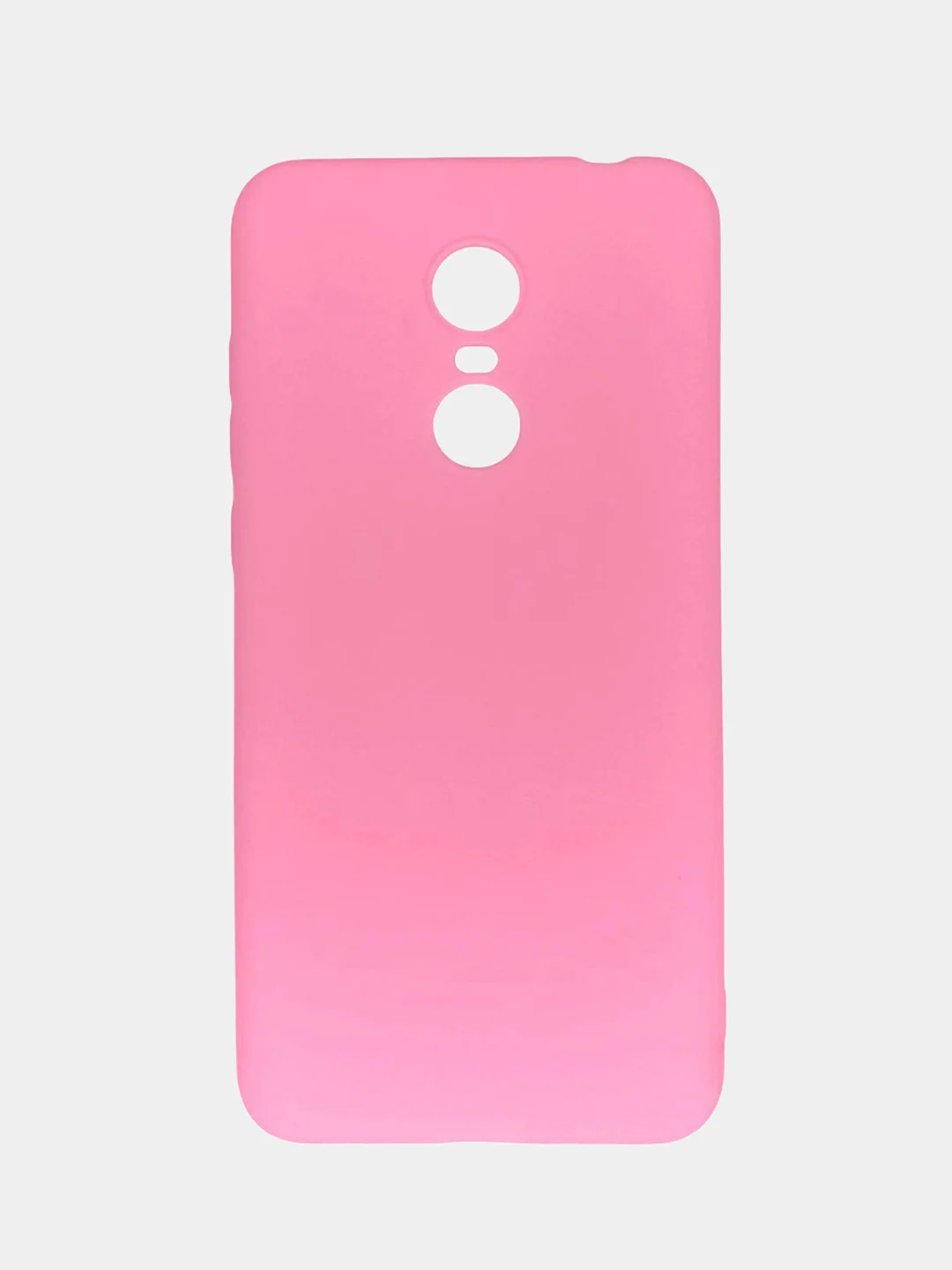 Розовый чехол для Xiaomi Redmi 5 Plus (Сяоми Редми 5 Плюс), силиконовый, цветной, матовый